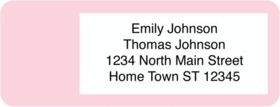 Pastel Return Address Labels