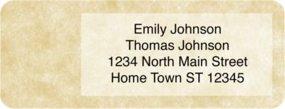 Parchment Return Address Labels