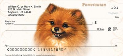 Pomeranian Portrait Personal Checks