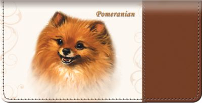 Pomeranian Checkbook Cover