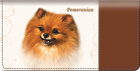 Pomeranian Checkbook Cover