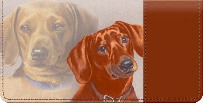 Dachshund Checkbook Cover