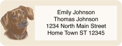 Dachshund Dog Address Labels