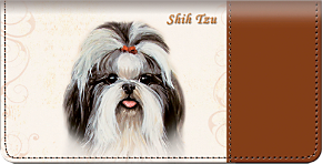 Shih Tzu Checkbook Cover
