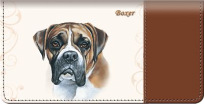 Boxer Checkbook Cover