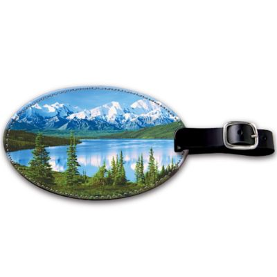 America&#039;s National Parks Leather Luggage Tag