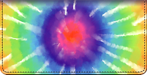 Retro Tie-Dye Checkbook Cover