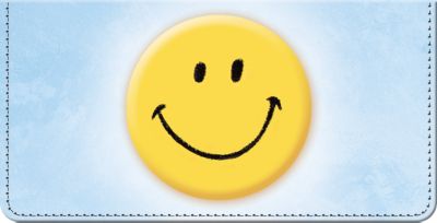 Keep Smiling! Checkbook Cover