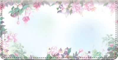 Lena Liu's Floral Borders Checkbook Cover