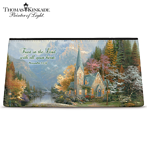 Thomas Kinkade Faith for all Seasons Cosmetic Makeup Bag