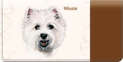 Westie Checkbook Cover