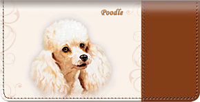 Poodle Checkbook Cover