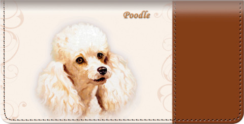 Poodle Checkbook Cover