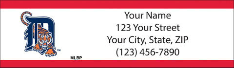 Detroit Tigers(TM) MLB(R) Return Address Label