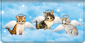 Purr-fect Angels Checkbook Cover