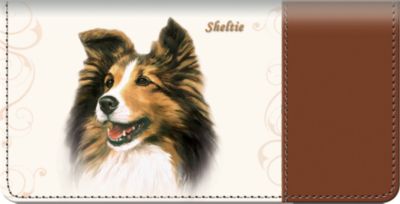 Sheltie Checkbook Cover