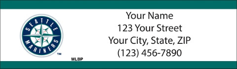 Seattle Mariners(TM) MLB(R) Return Address Label