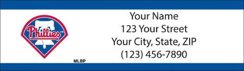 Philadelphia Phillies(TM) MLB(R) Return Address Label
