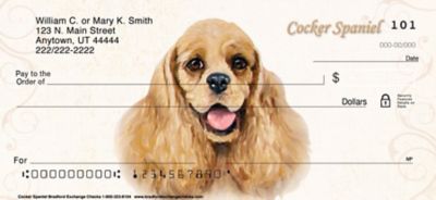 Cocker Spaniel Personal Checks