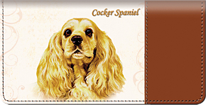 Cocker Spaniel Checkbook Cover