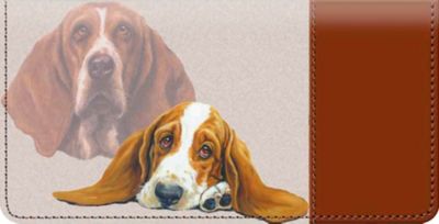 Basset Hound Checkbook Cover