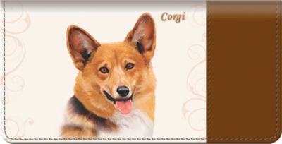 Corgi Checkbook Cover