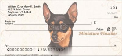 Miniature Pinscher Personal Checks