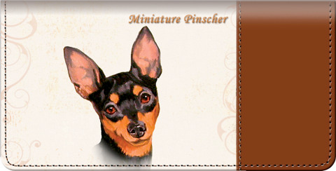 Miniature Pinscher Checkbook Cover