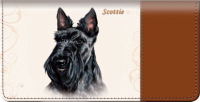 Scottie Checkbook Cover