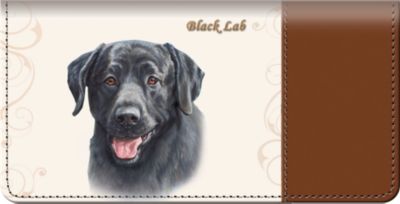 Black Lab Checkbook Cover