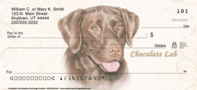 Chocolate Labrador Retrievers Personal Checks