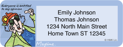 Maxine Return Address Label
