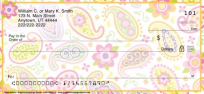 Pretty Paisley Personal Checks