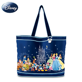 Disney Characters Tote Bag With FREE Cosmetic Cases