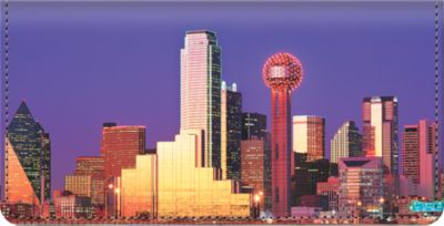 City Skylines - Dallas Checkbook Cover