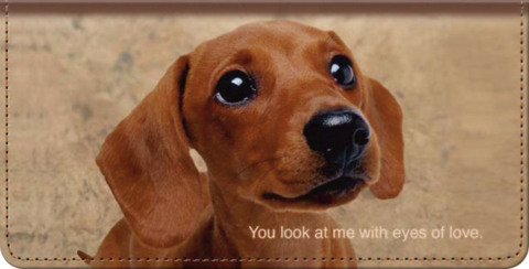 Faithful Friends Dog Breed Designs - Dachshund Checkbook Cover