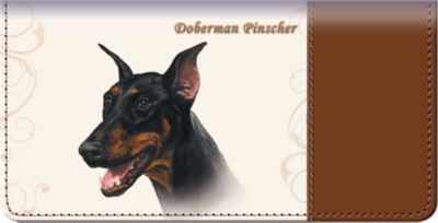 Doberman Checkbook Cover