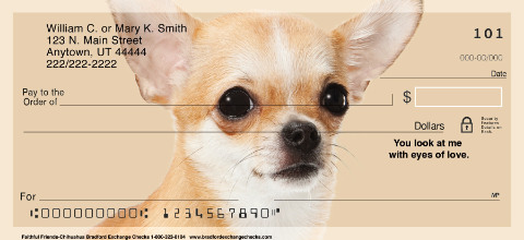 Faithful Friends Personal Checks - Chihuahua