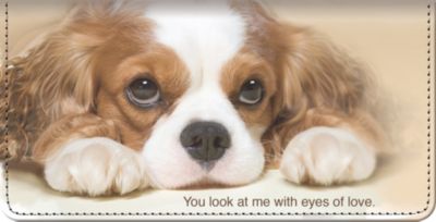 Faithful Friends Dog Breed Designs - Cavalier King Charles Checkbook Cover