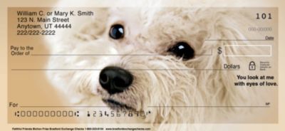 Faithful Friends Personal Checks - Bichon Frise