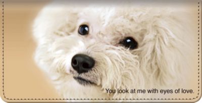 Bichon Frise Checkbook Cover