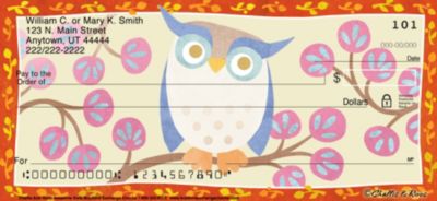 Challis & Roos Awesome Owls Personal Checks