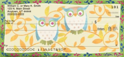 Challis & Roos Awesome Owls Personal Checks