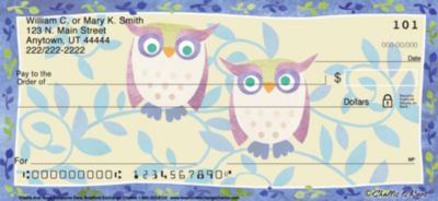 Challis & Roos Awesome Owls Personal Checks
