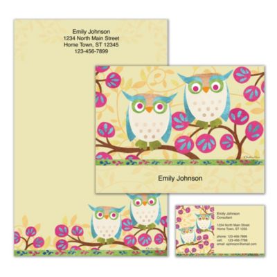 Challis & Roos Awesome Owls Personalized Stationery