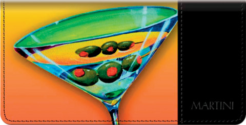 Martini Time Checkbook Cover