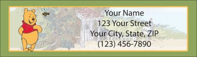 Adventures of Pooh Return Address Label