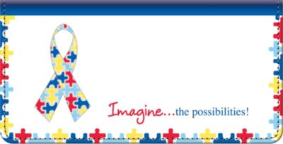 Autism: Imagine Checkbook Cover