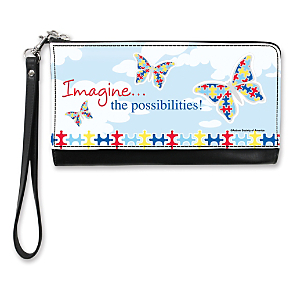 Autism: Imagine Large Wristlet Purse