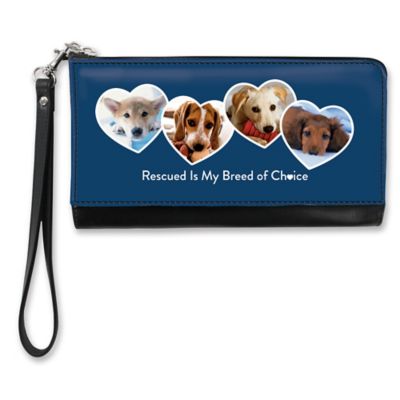 Rescued is My Breed of Choice Large Wristlet Purse